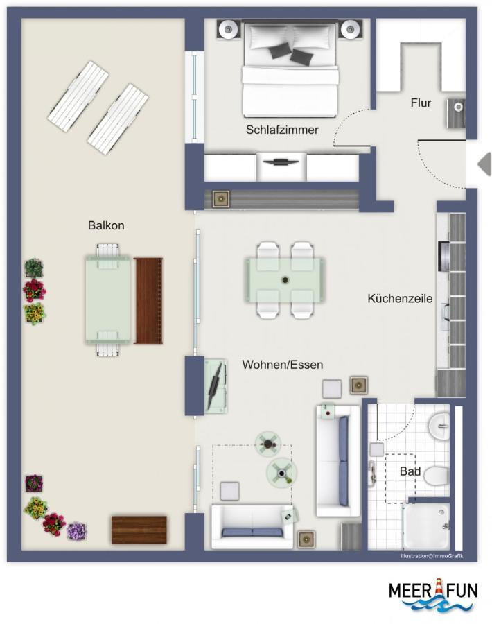 Linden-Palais Wohnung 34 Heiligendamm Eksteriør billede
